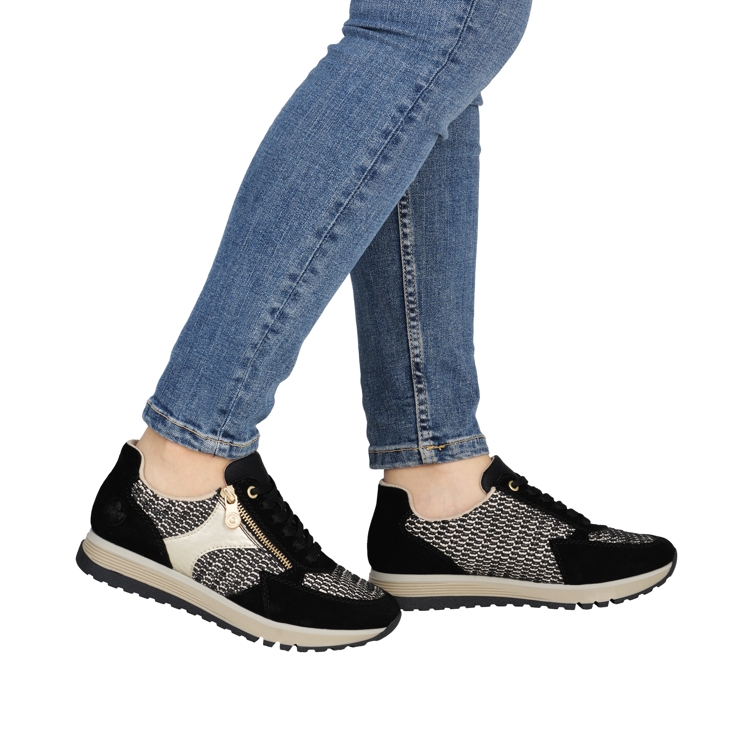 Baskets basses Rieker en noir