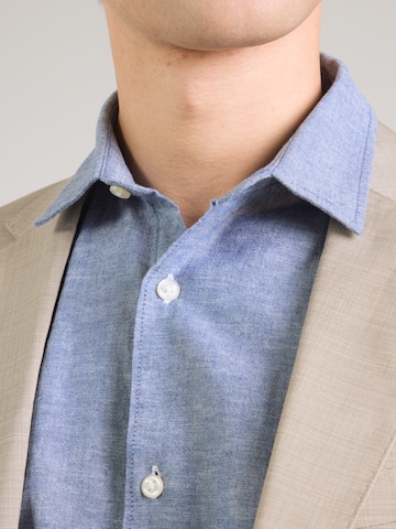 JJ Rebel Regular Fit Skjorte 'JREBMOSS' i blå