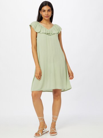 ICHI Dress in Green: front