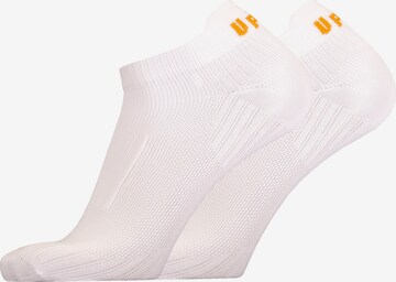 UphillSport Athletic Socks 'FRONT LOW' in White: front