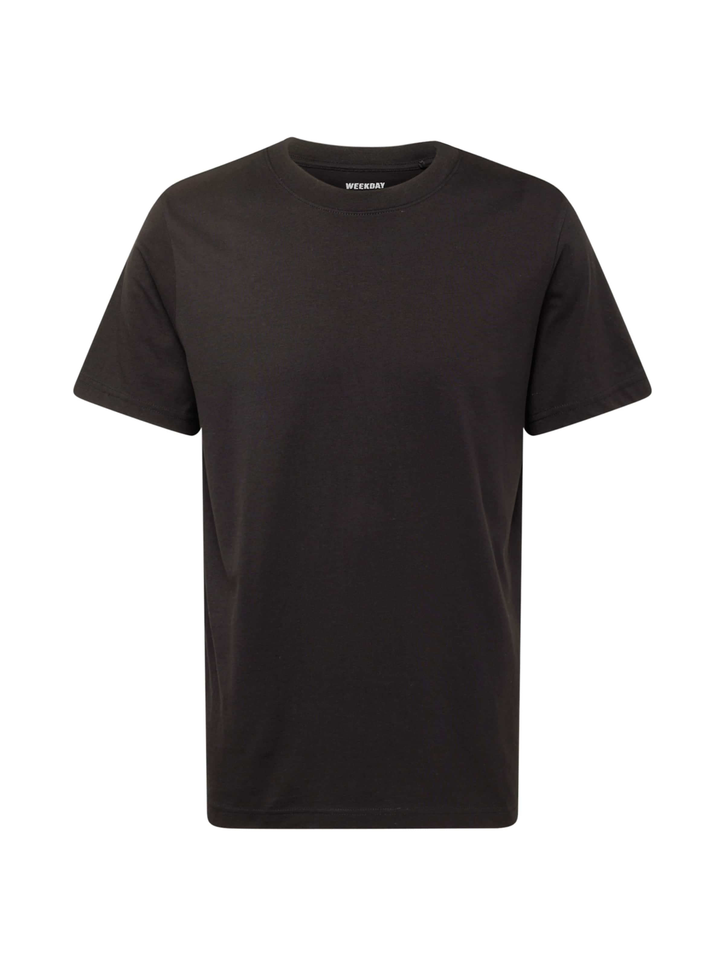 WEEKDAY Shirt in Black: front