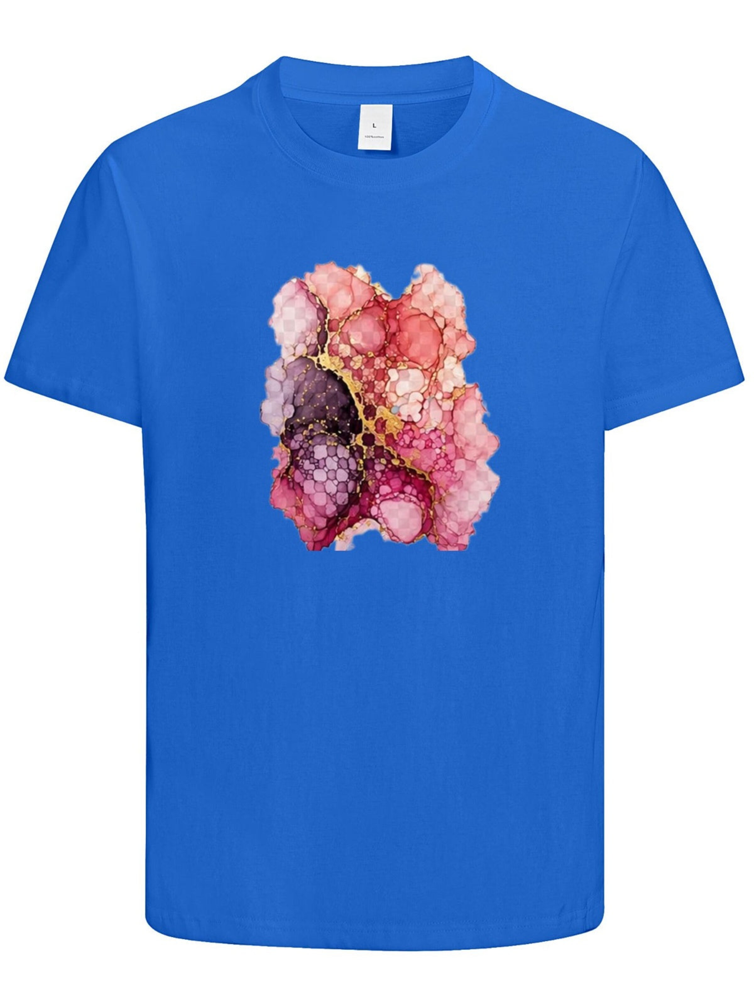 HUSKSWARE Shirt 'Grafik'‌‌‌‌‌‌‌‌ in Blau: Vorderseite
