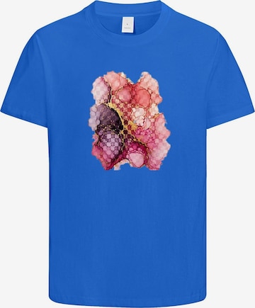 HUSKSWARE Shirt 'Grafik' in Blau: Vorderseite