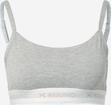 KUUNO Bralette Bra in Grey: front