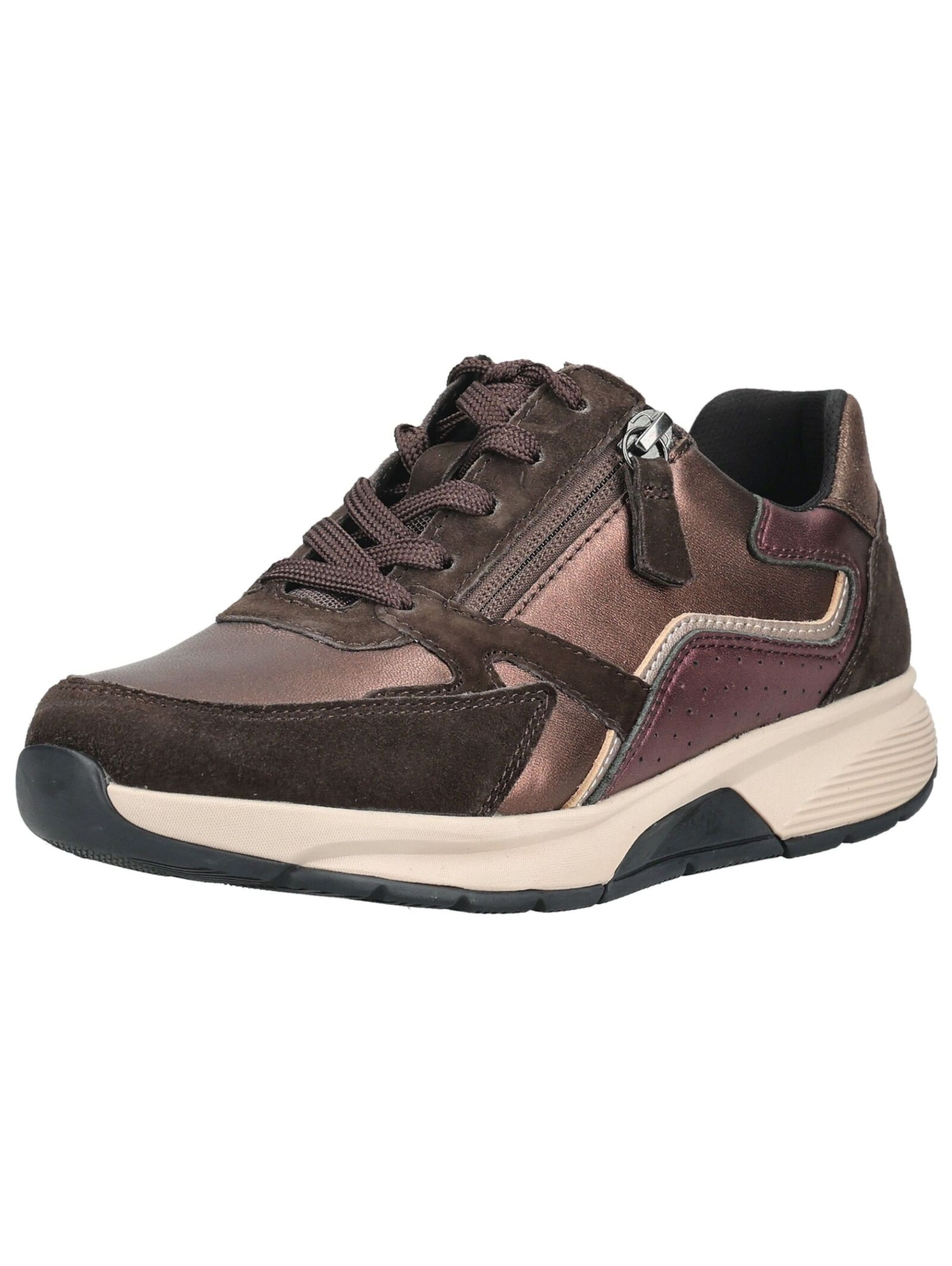 Baskets basses GABOR en marron : devant