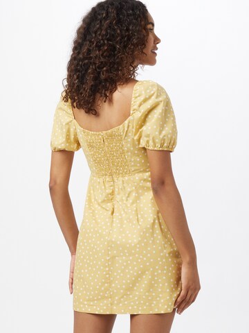geltona Abercrombie & Fitch Vasarinė suknelė