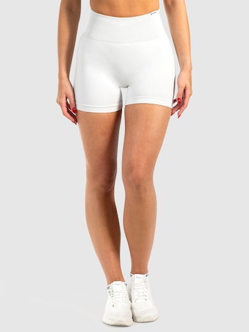 Smilodox Slimfit Sportbroek 'Issy' in Grijs: voorkant