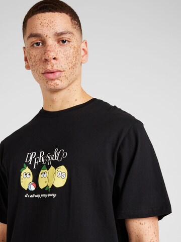 Denim Project T-shirt 'Lemon Fresh' i svart