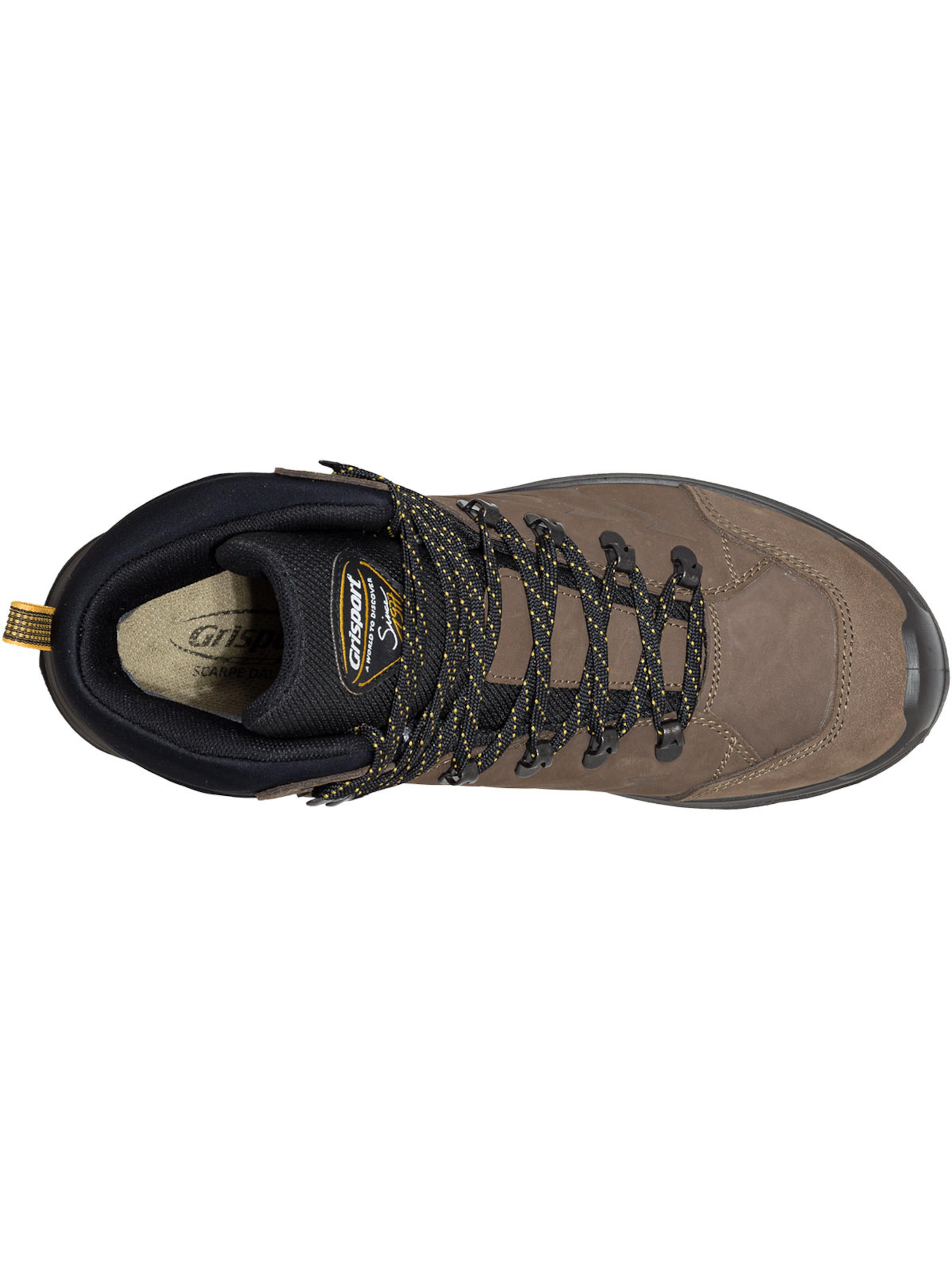 Grisport Flats 'Freizeitschuhe Schnüstiefel' in Brown