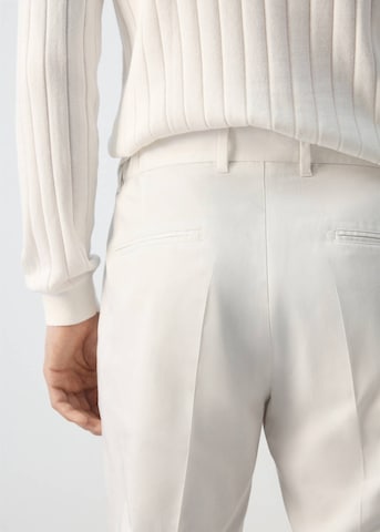 MANGO MAN Regular Pants 'Tenceli' in Beige