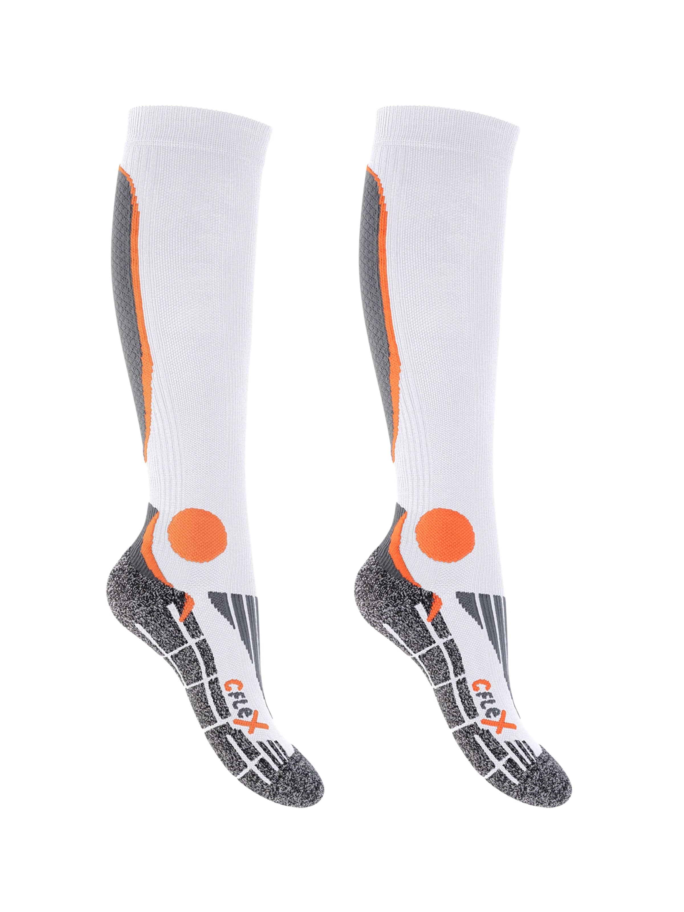 cflex Athletic Socks 'Performance' in Orange: front