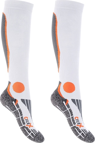 cflex Athletic Socks 'Performance' in Orange: front