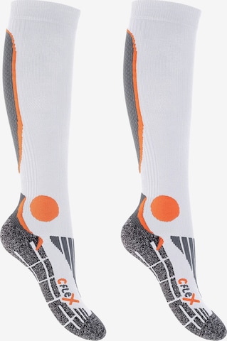 cflex Sportsocken 'Performance' in Orange: Vorderseite
