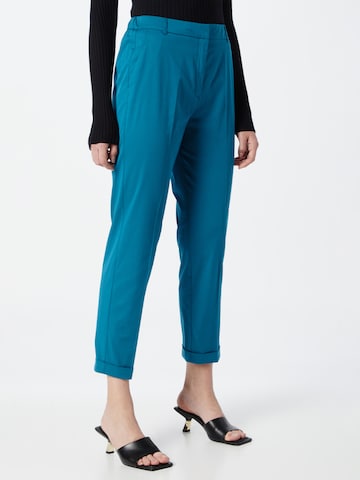 s.Oliver BLACK LABEL Regular Pleated Pants in Blue: front