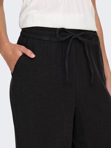 ONLY Wide leg Trousers 'THYRA' in Black