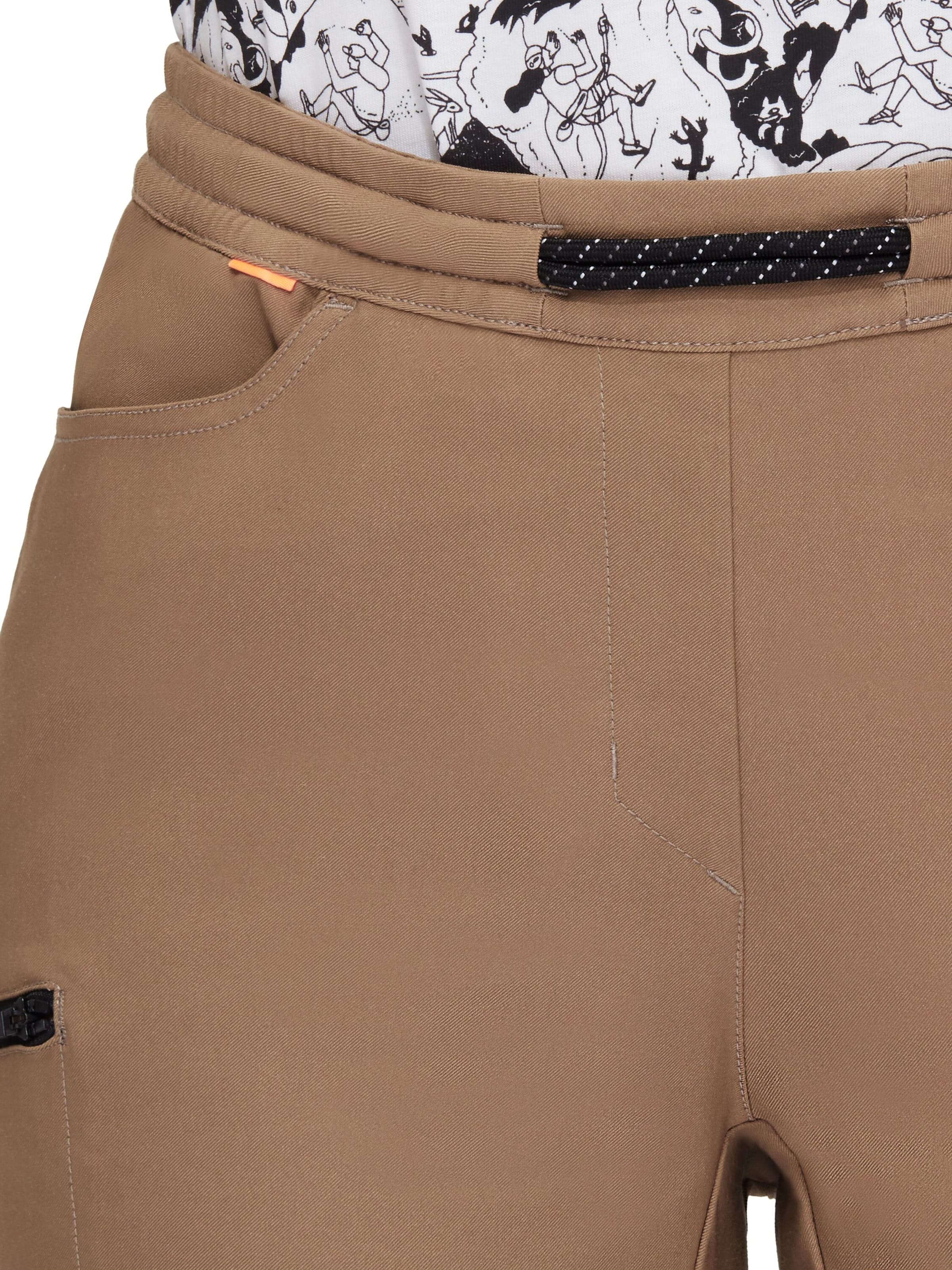 MAMMUT Tapered Outdoor Pants 'Massone' in Brown