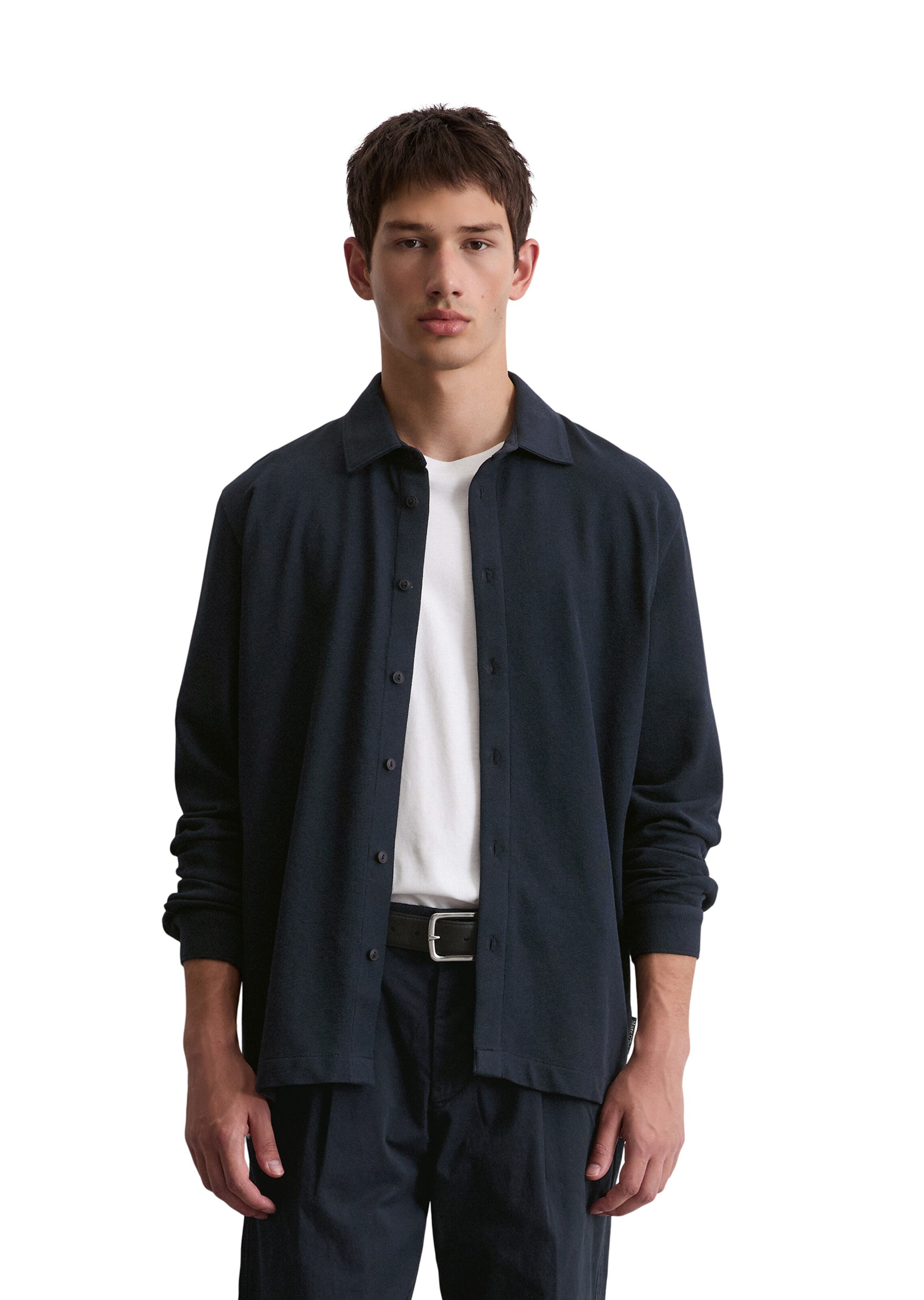 Marc O'Polo Regular fit Button Up Shirt in Blue: front