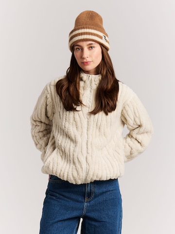 PROTEST Fleece jas 'PRTBleach' in Wit