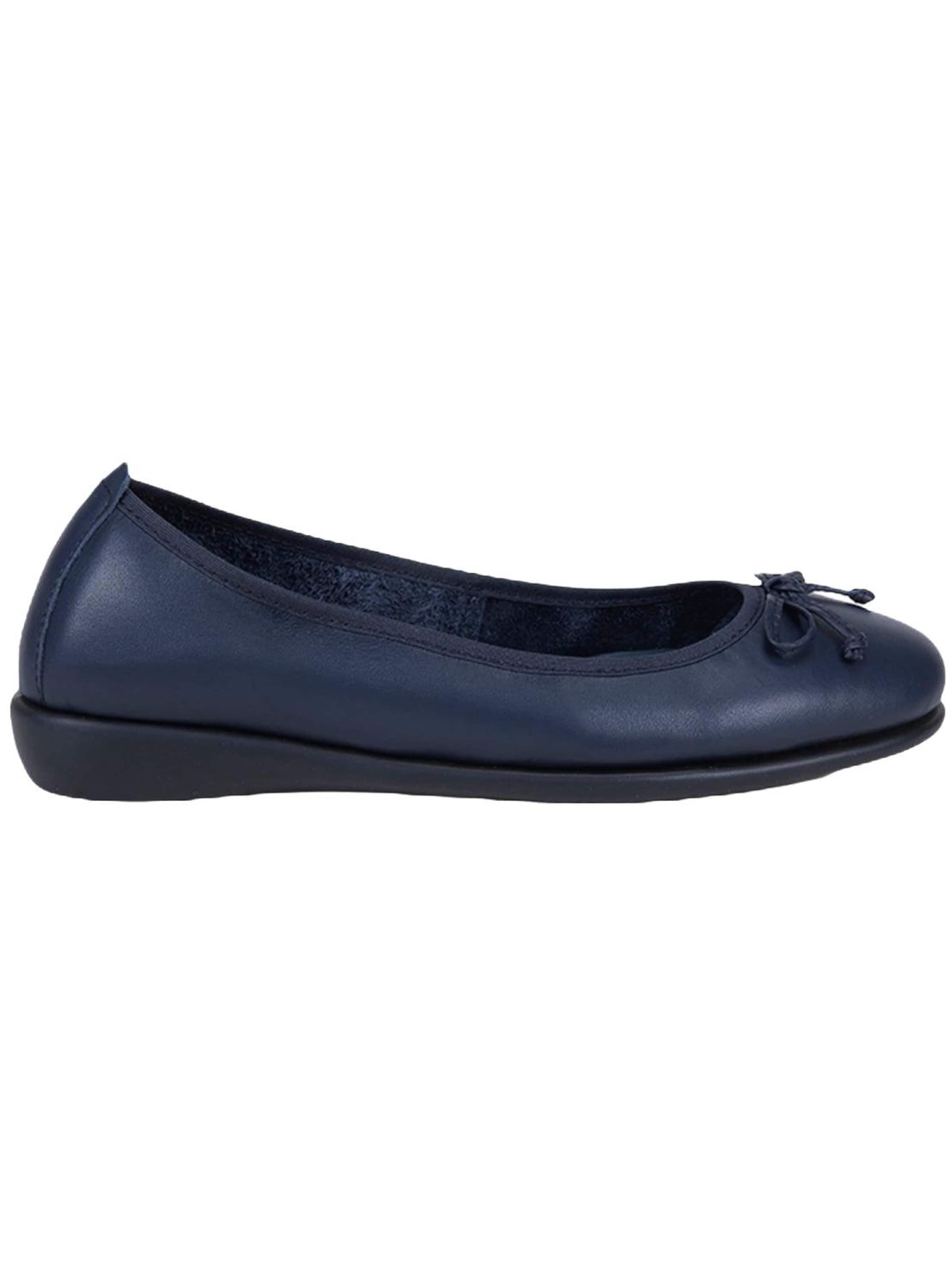 Desa - Bailarina 'DESA Damen DesaComfort Ballerinas aus Leder mit Schleifendetail' en azul: frente
