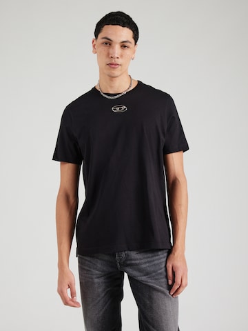 DIESEL - Camiseta 'T-ADJUST-OD' en negro: frente