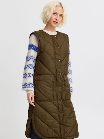 PULZ Jeans Vest 'Katalin' in Brown