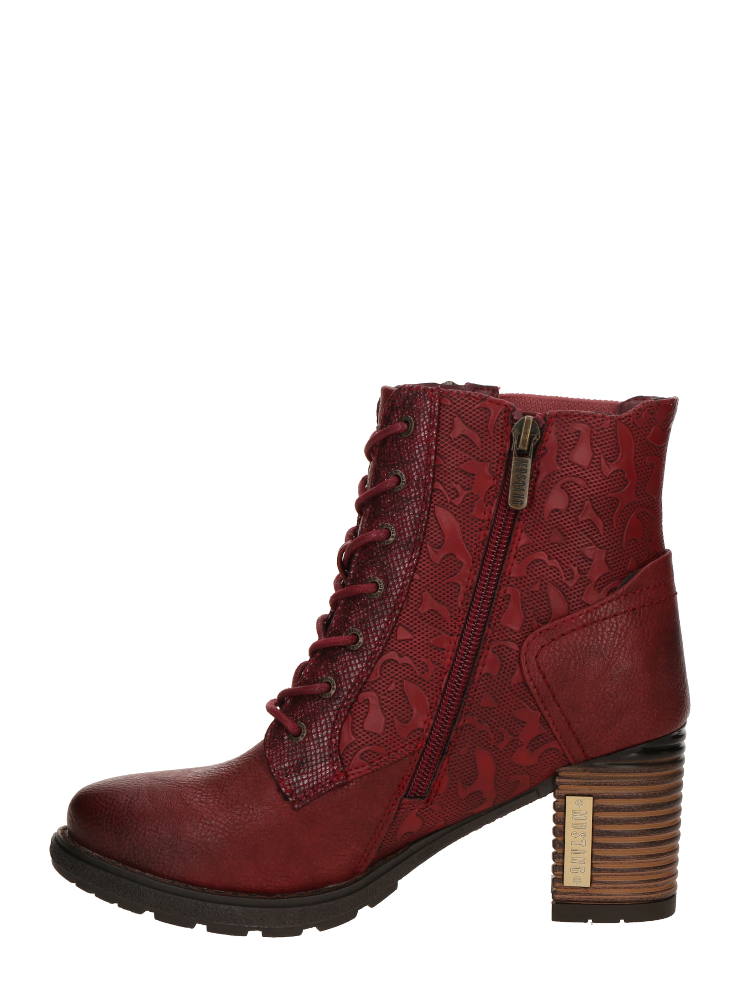 Bottines à lacets MUSTANG en rouge