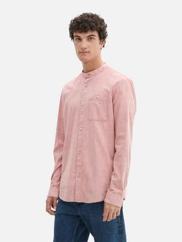 TOM TAILOR DENIM Regular fit Button Up Shirt in Pink