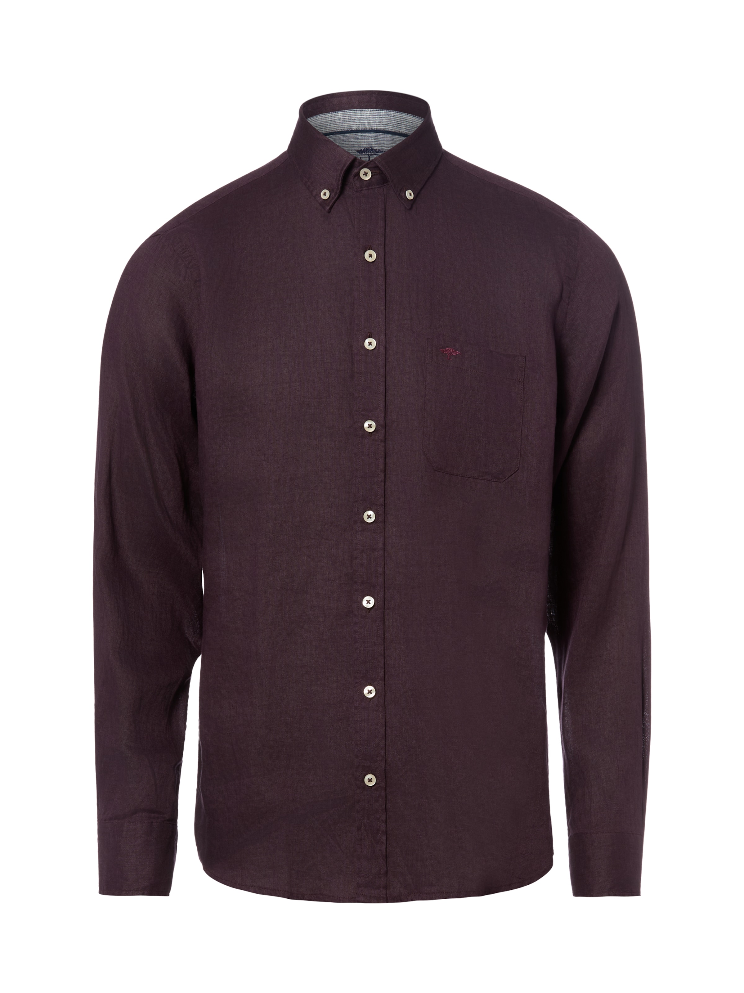 FYNCH-HATTON Regular Fit Hemd in Lila: Vorderseite