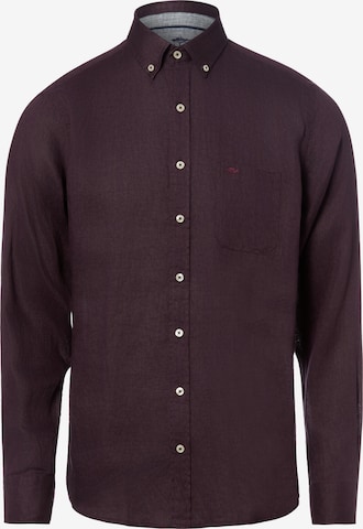 FYNCH-HATTON Regular Fit Hemd in Lila: Vorderseite