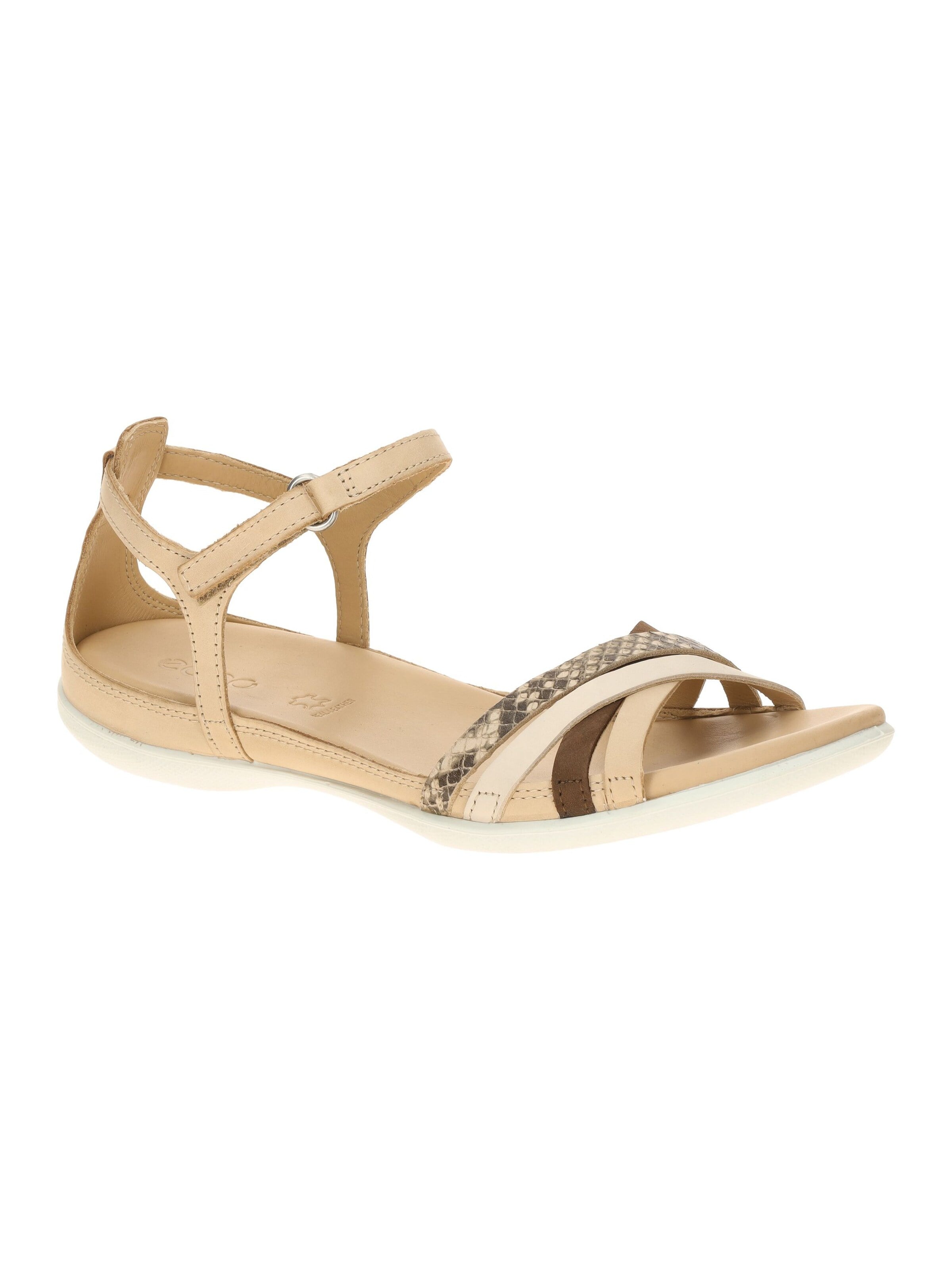 ECCO Sandale 'Ecco Flash Sandale braun beige Kreuzriemen 244243' in Braun: Vorderseite