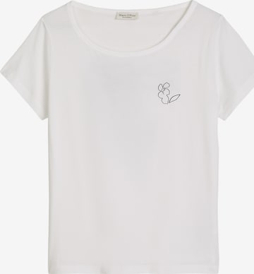 T-shirt Marc O'Polo en blanc : devant