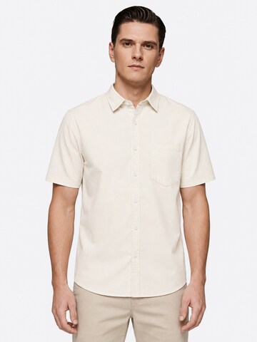 ALLTHEMEN Regular Fit Hemd 'Reine'‌‌‌‌‌‌‌ in Beige