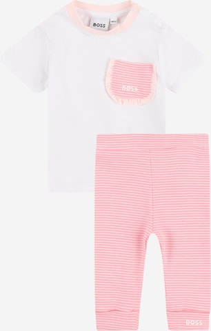 BOSS Kidswear Комплект в бяло: отпред