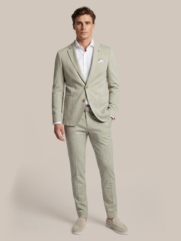 Suitable Slimfit Pantalon in Groen: voorkant