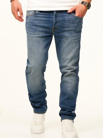 JACK & JONES Tapered Jeans in Blue