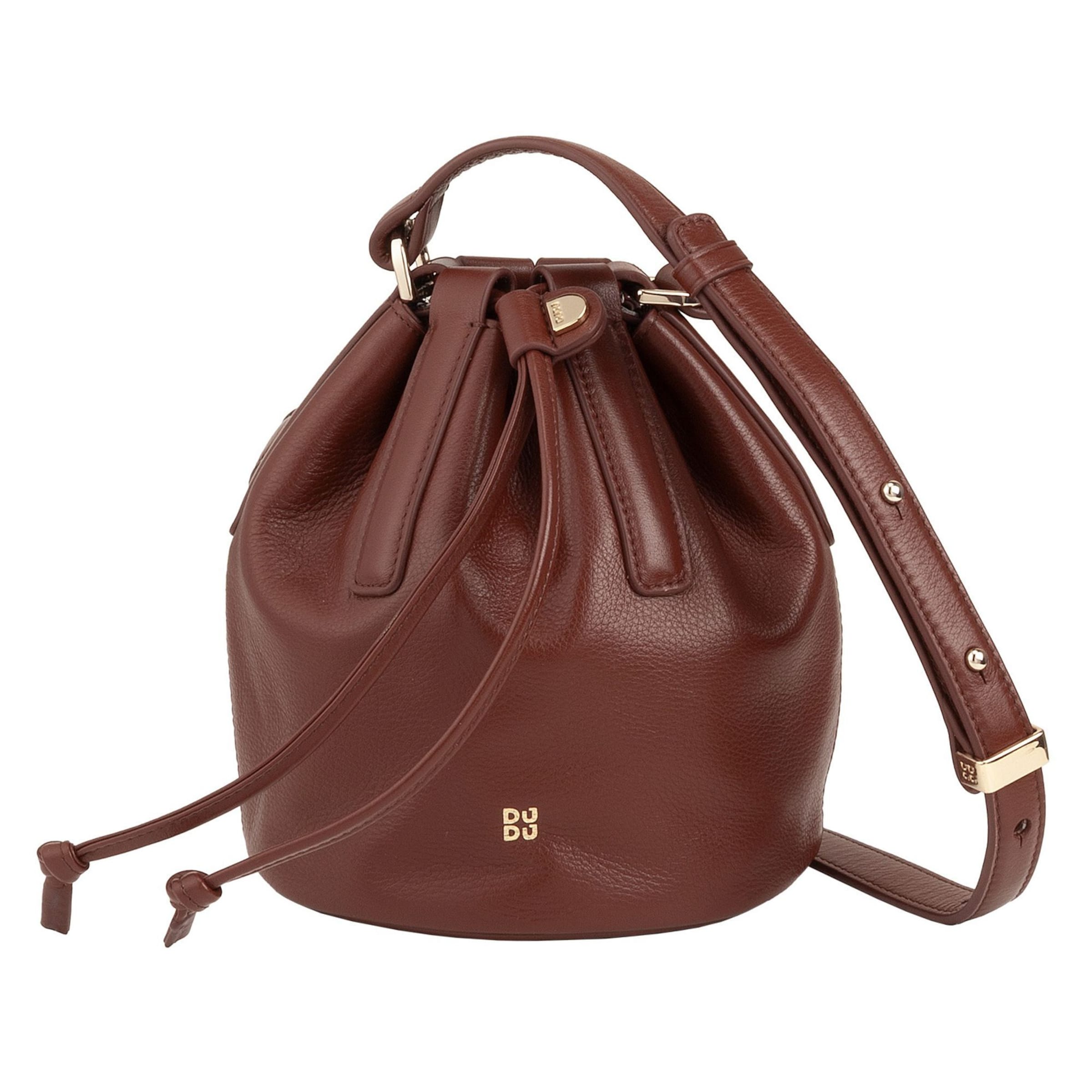 Borsa a sacco di DuDu in marrone: frontale