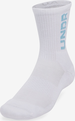 UNDER ARMOUR Sports socks in White: front
