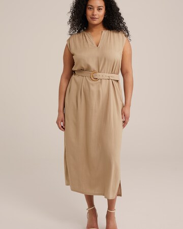 WE Fashion Etuikleid in Grau