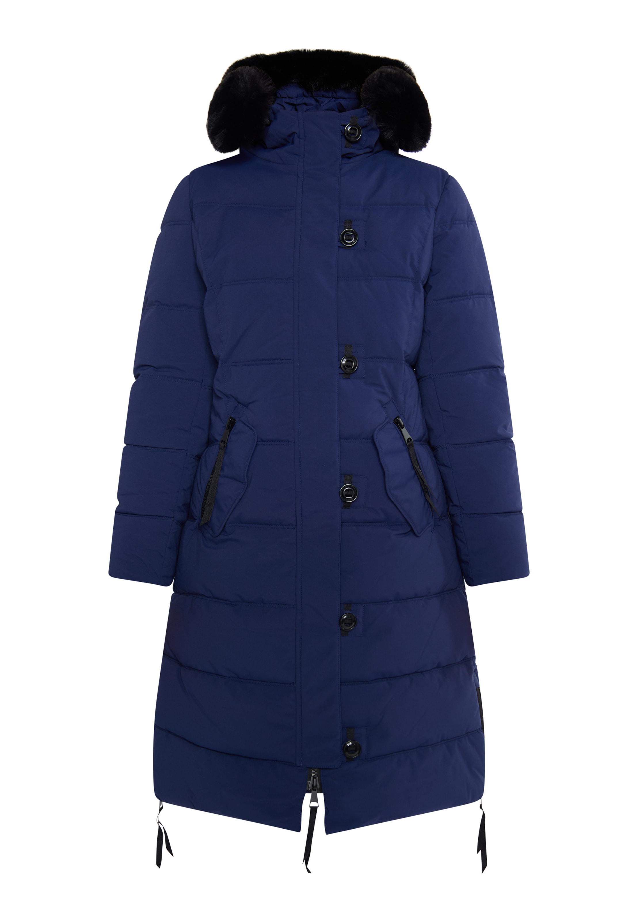 usha BLUE LABEL Zimný kabát 'Fenia' - Modrá: predná strana