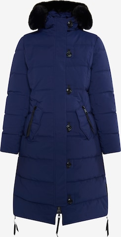 usha BLUE LABEL Winter Coat 'Fenia' in Blue: front