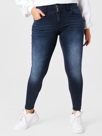 ONLY Carmakoma Skinny Jeans 'Annabel' in Blau: Vorderseite