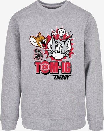 ABSOLUTE CULT Sweatshirt 'Tom and Jerry - Tomic Energy' in Grey: front