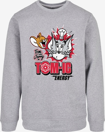 Sweat-shirt 'Tom and Jerry - Tomic Energy' ABSOLUTE CULT en gris : devant