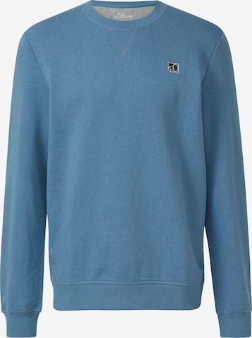 Sweat-shirt s.Oliver en bleu : devant