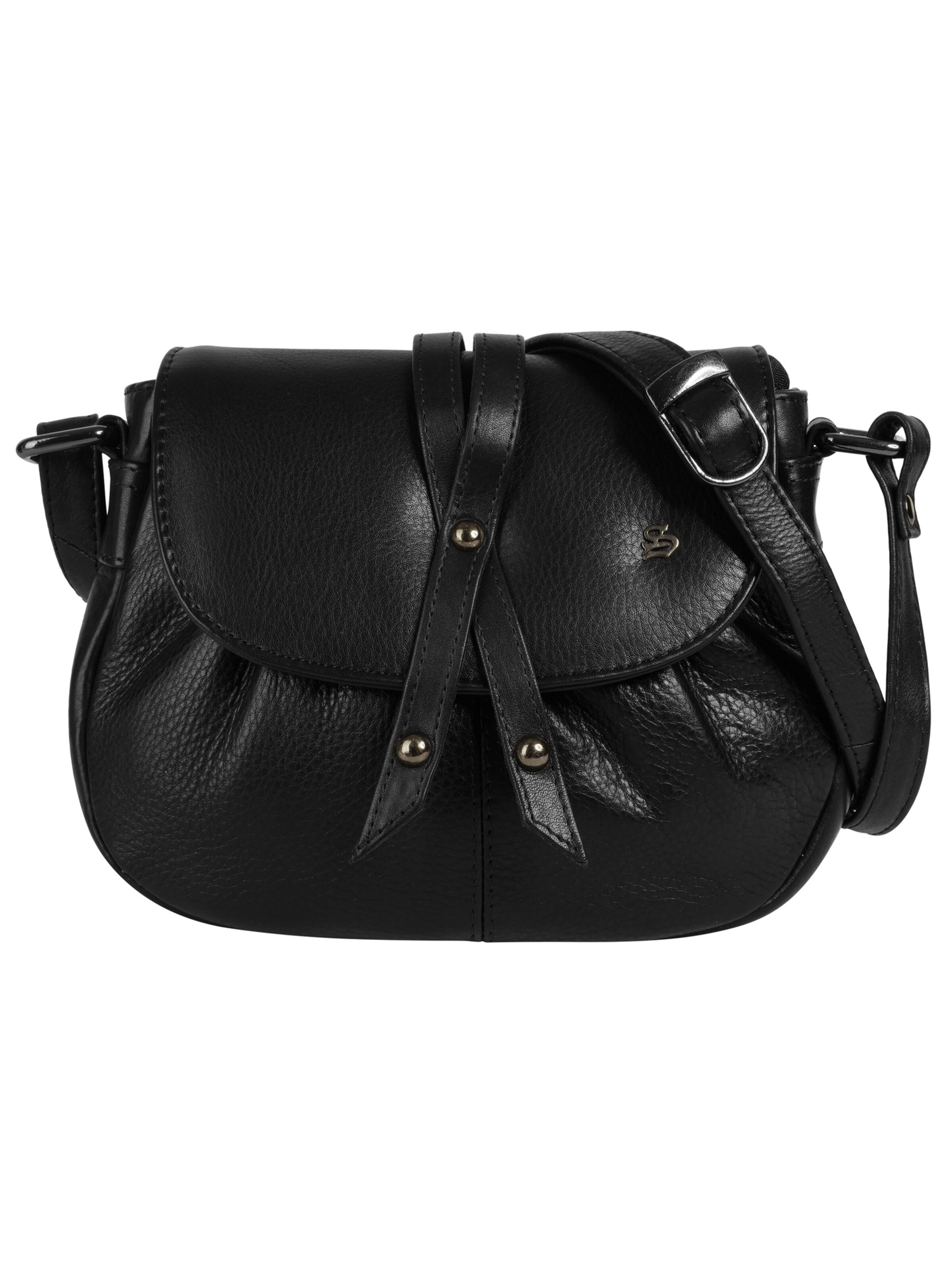 Sac à bandoulière Szuna en noir : devant
