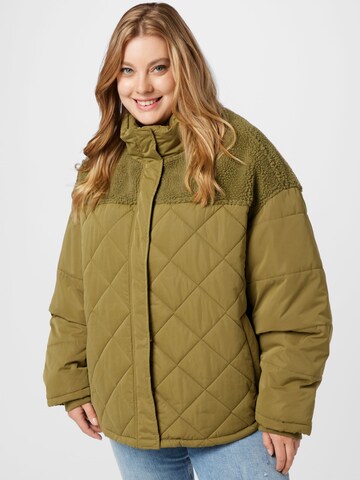 Urban Classics Between-Season Jacket in Green: front