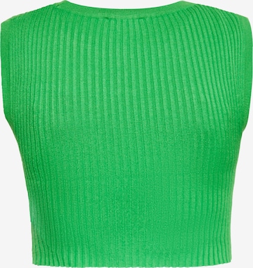 swirly Knitted Top in Green