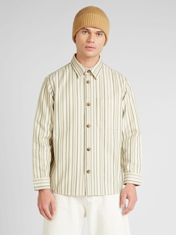 SELECTED HOMME - Regular Fit Camisa 'JAMES' em bege: frente