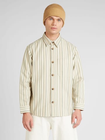 Coupe regular Chemise 'JAMES' SELECTED HOMME en beige : devant