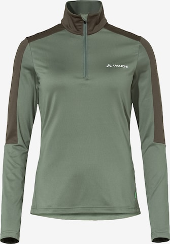 VAUDE Sports sweater 'Livigno' in Green: front